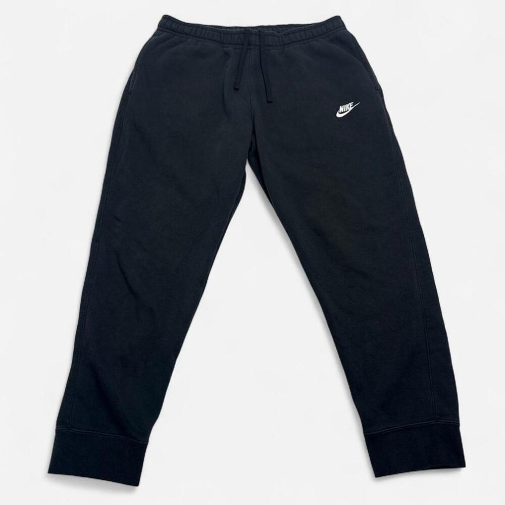 Nike Sportswear Club Fleece Jogger Sweatpants Black Embroidered Logo Men’s Large